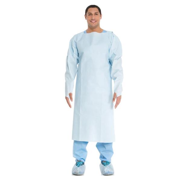 Gown Comfort Disposable Universal Blue 100/Ca